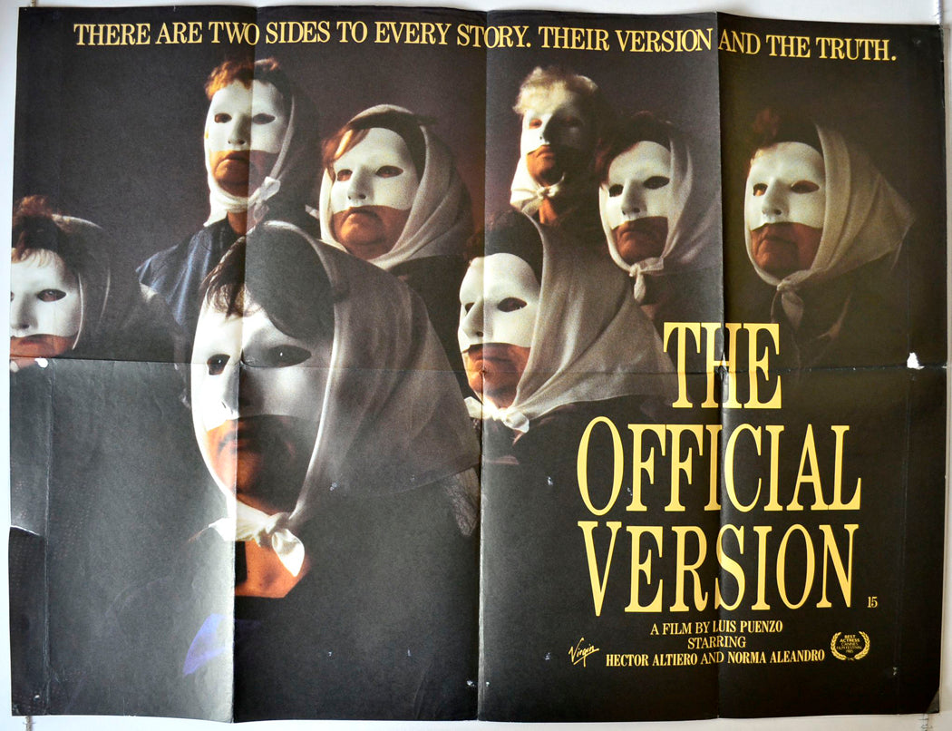 The Official Version  (a.k.a. La historia oficial)  (a.k.a. The Official Story)   Original British Quad Poster - Movie Poster