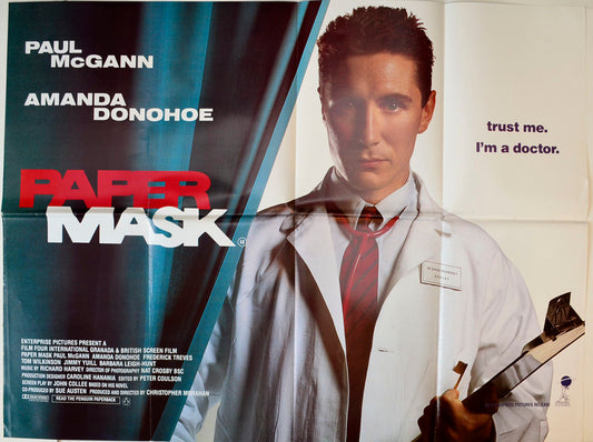 Paper Mask Original British Quad Poster - Movie Poster