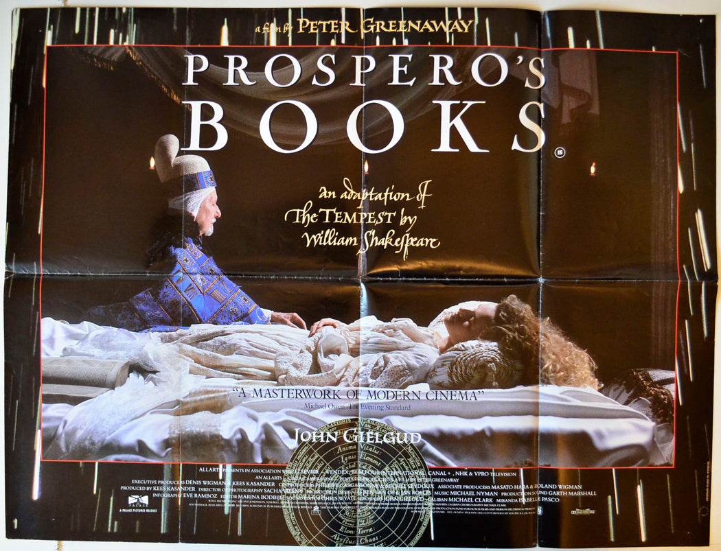 Prospero's Books Original British Quad Poster - Movie Poster