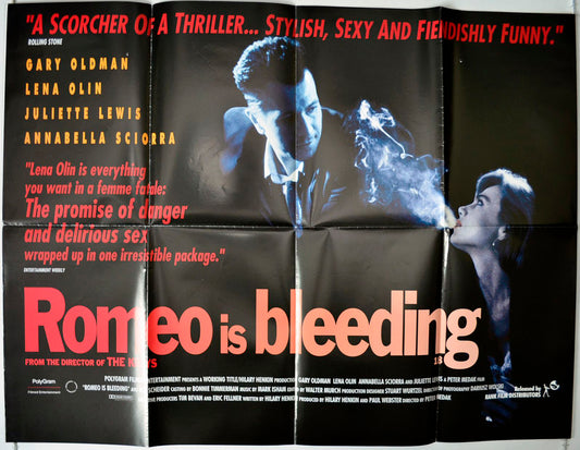 Romeo Is Bleeding   Original British Quad Poster - Movie Poster