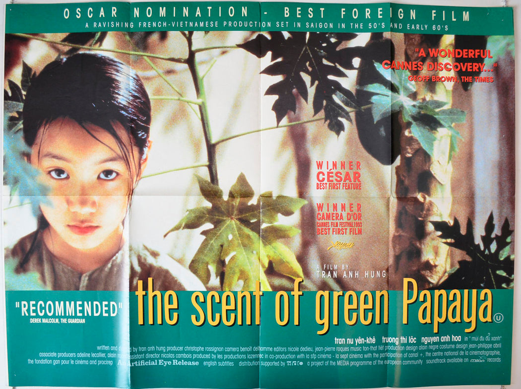 Scent Of A Green Papaya  (a.k.a. Mùi du du xanh)   Original British Quad Poster - Movie Poster