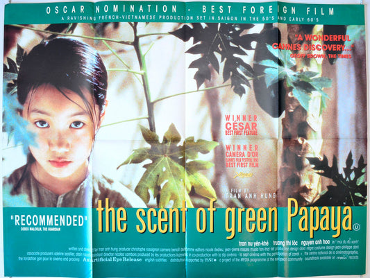 Scent Of A Green Papaya  (a.k.a. Mùi du du xanh)   Original British Quad Poster - Movie Poster