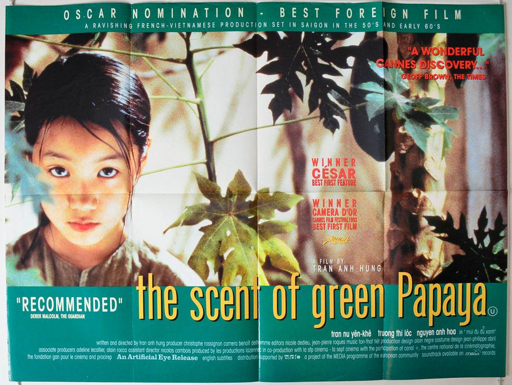 Scent Of A Green Papaya   (a.k.a. Mùi du du xanh)  Original British Quad Poster - Movie Poster