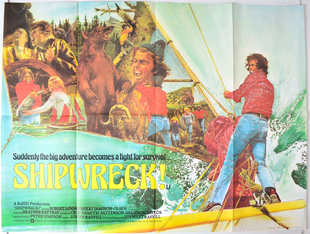 Shipwreck !  (a.k.a. Adventures Of The Wilderness Family : Shipwreck !)   Original British Quad Poster - Movie Poster