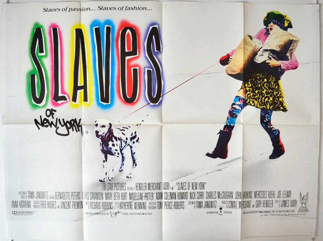 Slaves Of New York   Original British Quad Poster - Movie Poster