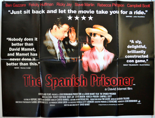 The Spanish Prisoner   Original British Quad Poster - Movie Poster