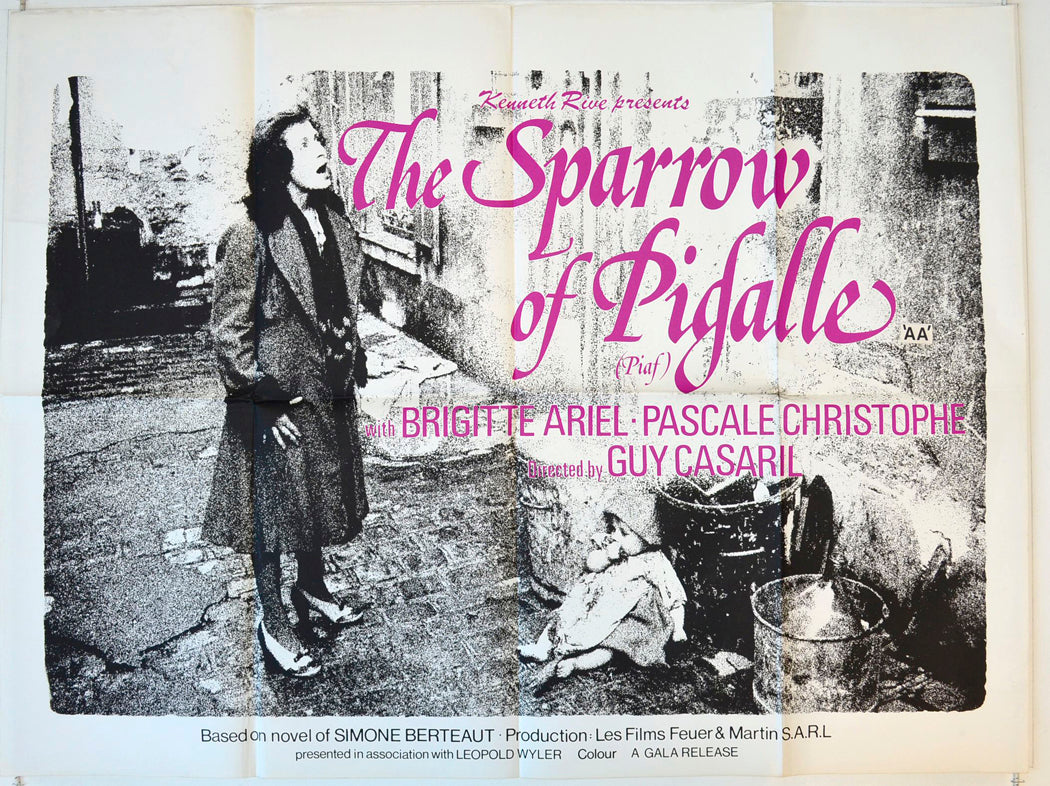 The Sparrow Of Pigalle   (Story Of Edith Piaf) Original British Quad Poster - Movie Poster - Movie Poster - Cinema Poster