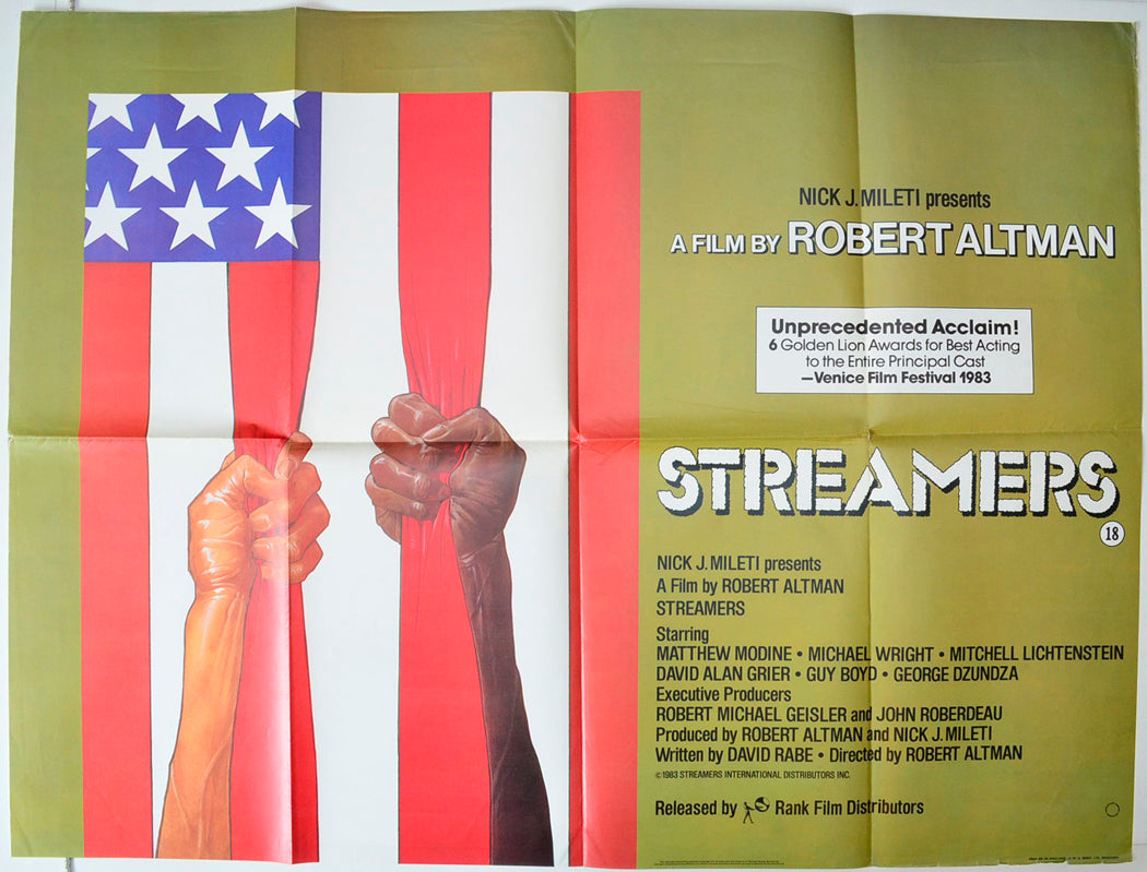 Streamers Original British Quad Poster - Movie Poster