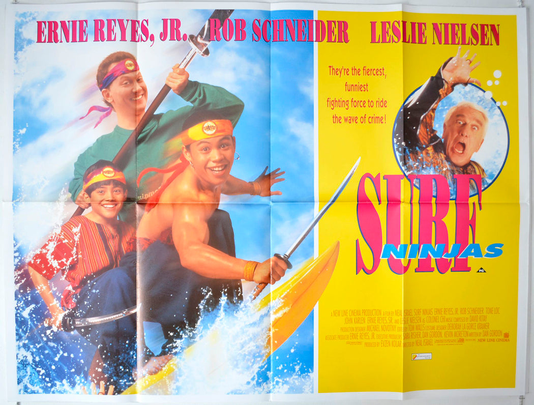 Surf Ninjas Original British Quad Poster - Movie Poster