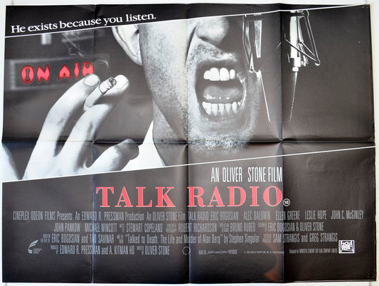 Talk Radio Original British Quad Poster - Movie Poster