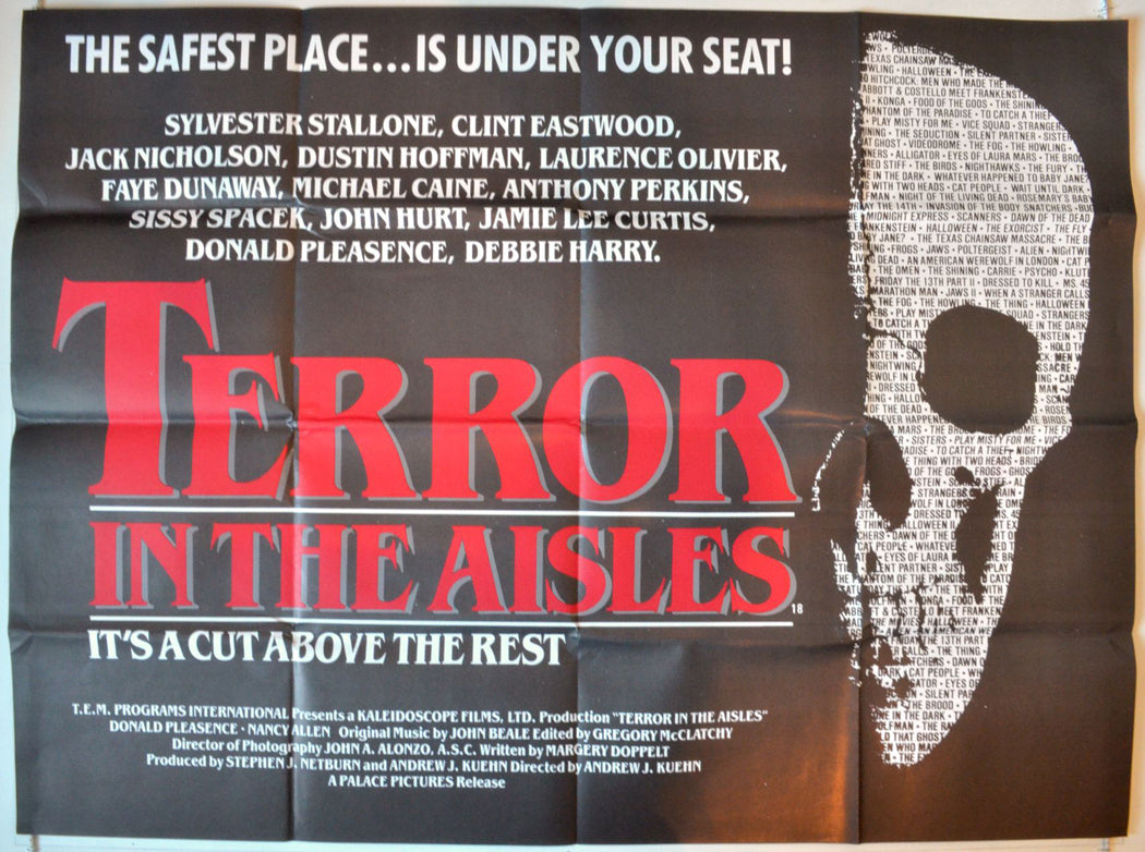 Terror In The Aisles   Original British Quad Poster - Movie Poster