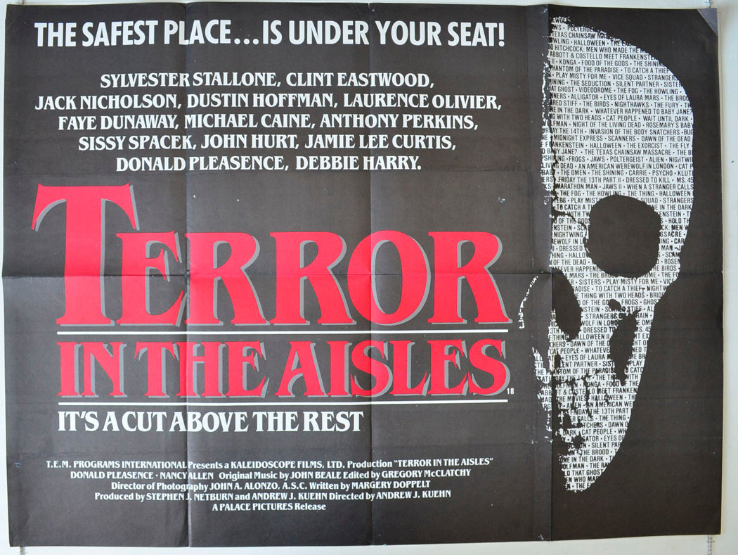 Terror In The Aisles Original British Quad Poster - Movie Poster