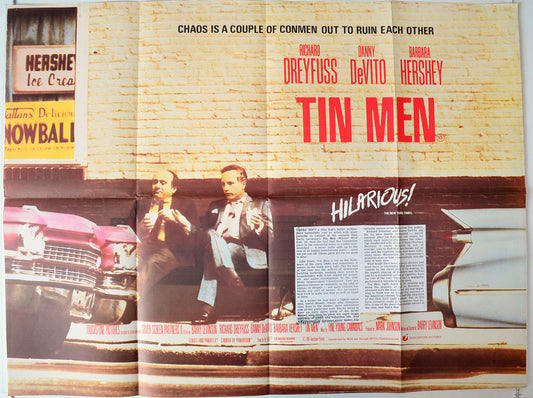 Tin Men   Original British Quad Poster - Movie Poster