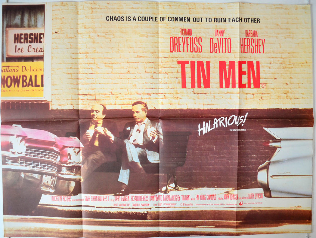 Tin Men   Original British Quad Poster - Movie Poster