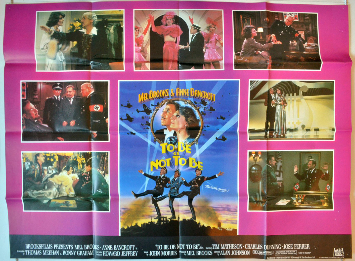 To Be Or Not To Be  (Design 2)   Original British Quad Poster - Movie Poster