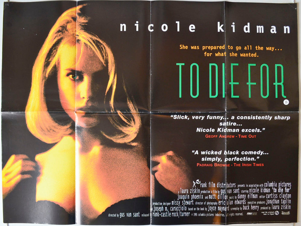 To Die For   Original British Quad Poster - Movie Poster