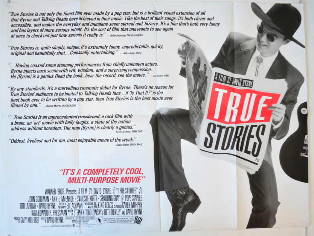 True Stories Original British Quad Poster - Movie Poster