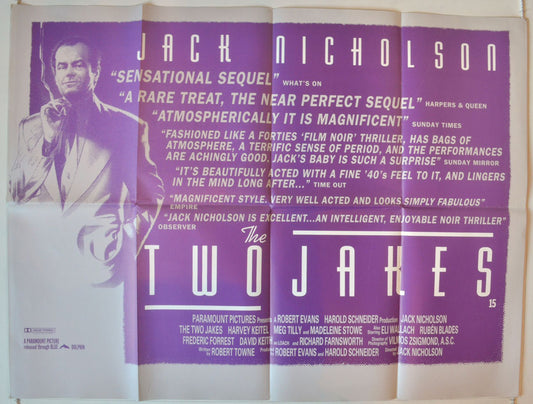 The Two Jakes   Original British Quad Poster - Movie Poster