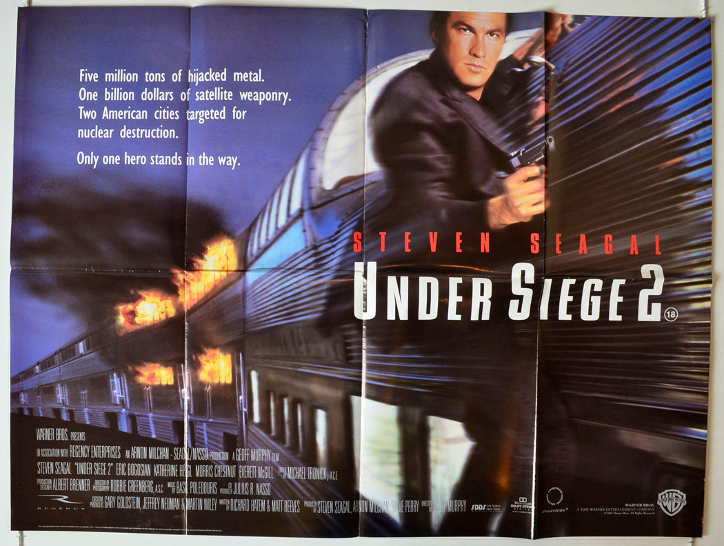 Under Siege 2 Original British Quad Poster - Movie Poster