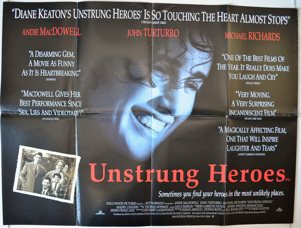 Unstrung Heroes   Original British Quad Poster - Movie Poster