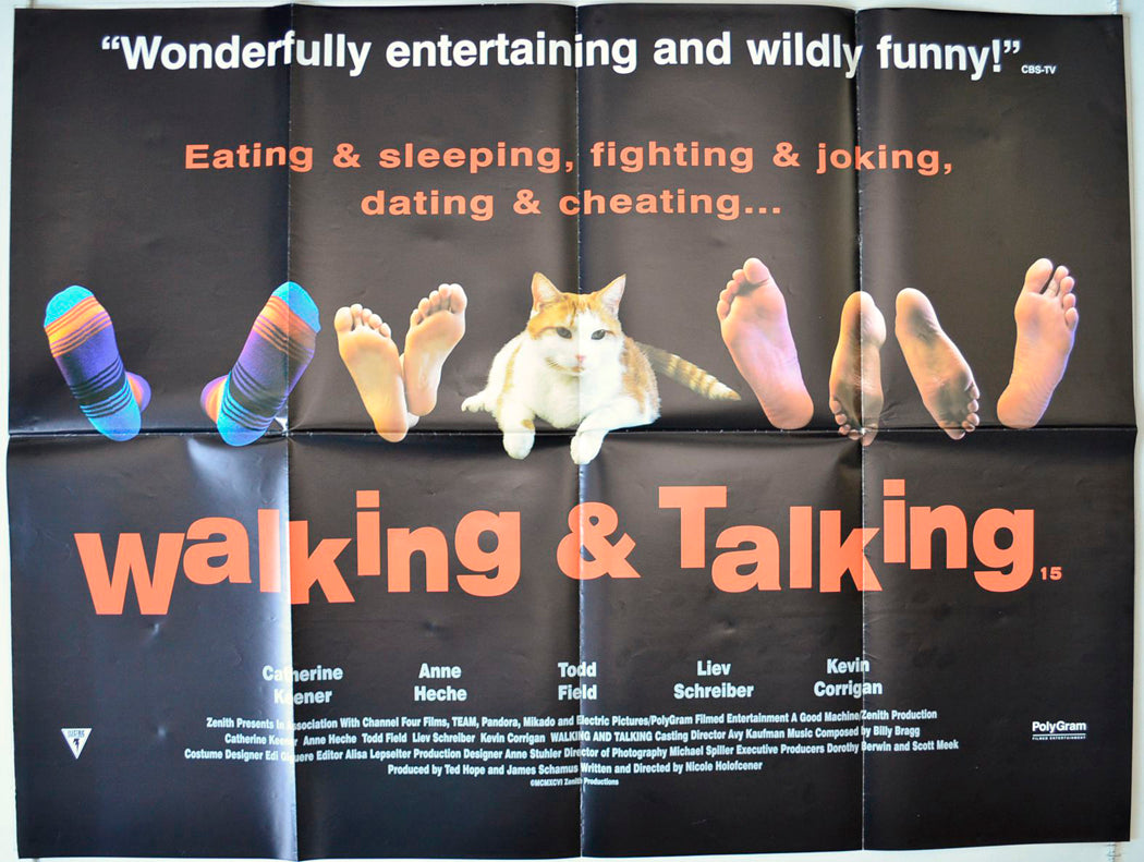 Walking And Talking   Original British Quad Poster - Movie Poster