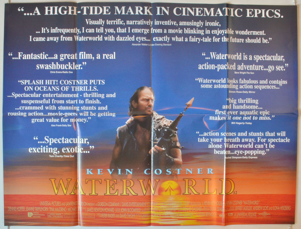 Waterworld  Original British Quad Poster - Movie Poster