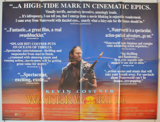 Waterworld  Original British Quad Poster - Movie Poster