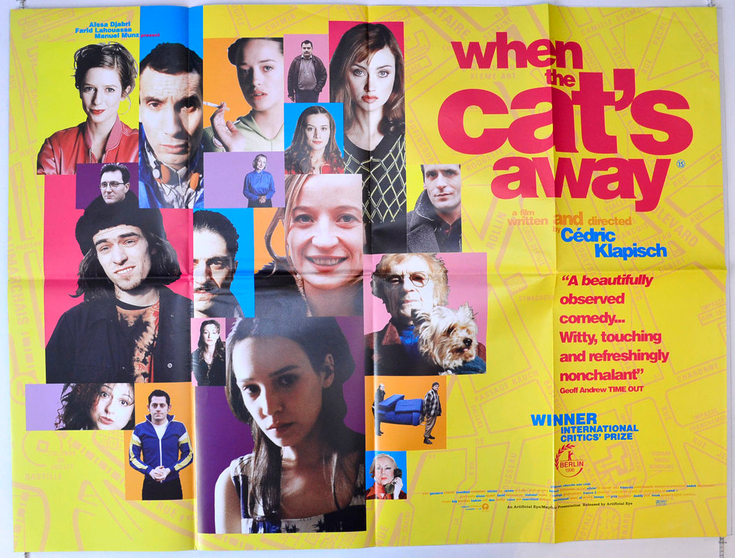 When The Cat's Away   (a.k.a. Chacun cherche son chat)  Original British Quad Poster - Movie Poster