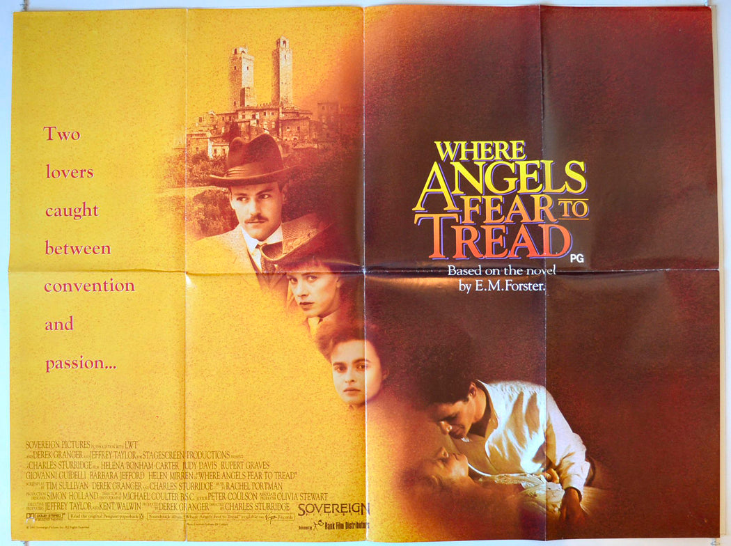 Where Angels Fear To Tread Original British Quad Poster - Movie Poster