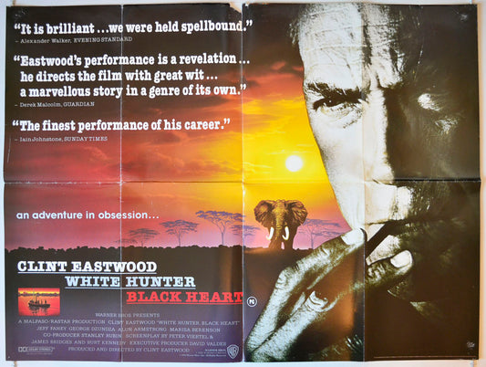 White Hunter Black Heart Original British Quad Poster - Movie Poster