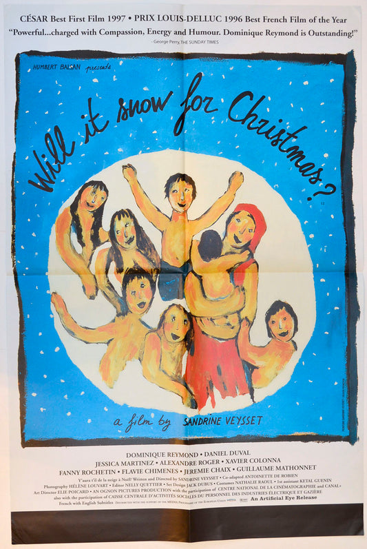 Will It Snow For Christmas   (a.k.a. Y'aura t'il de la neige à Noël?) Original Double Crown Poster - Movie Poster