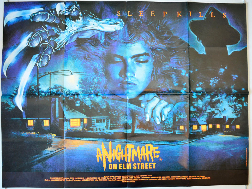 A Nightmare On Elm Street Original British Quad Poster - Movie Poster