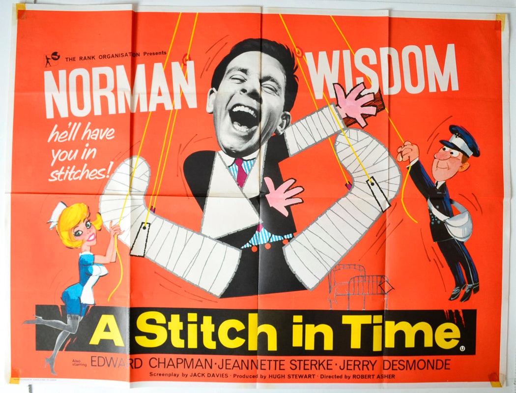 A Stitch In Time   Original British Quad Poster - Movie Poster