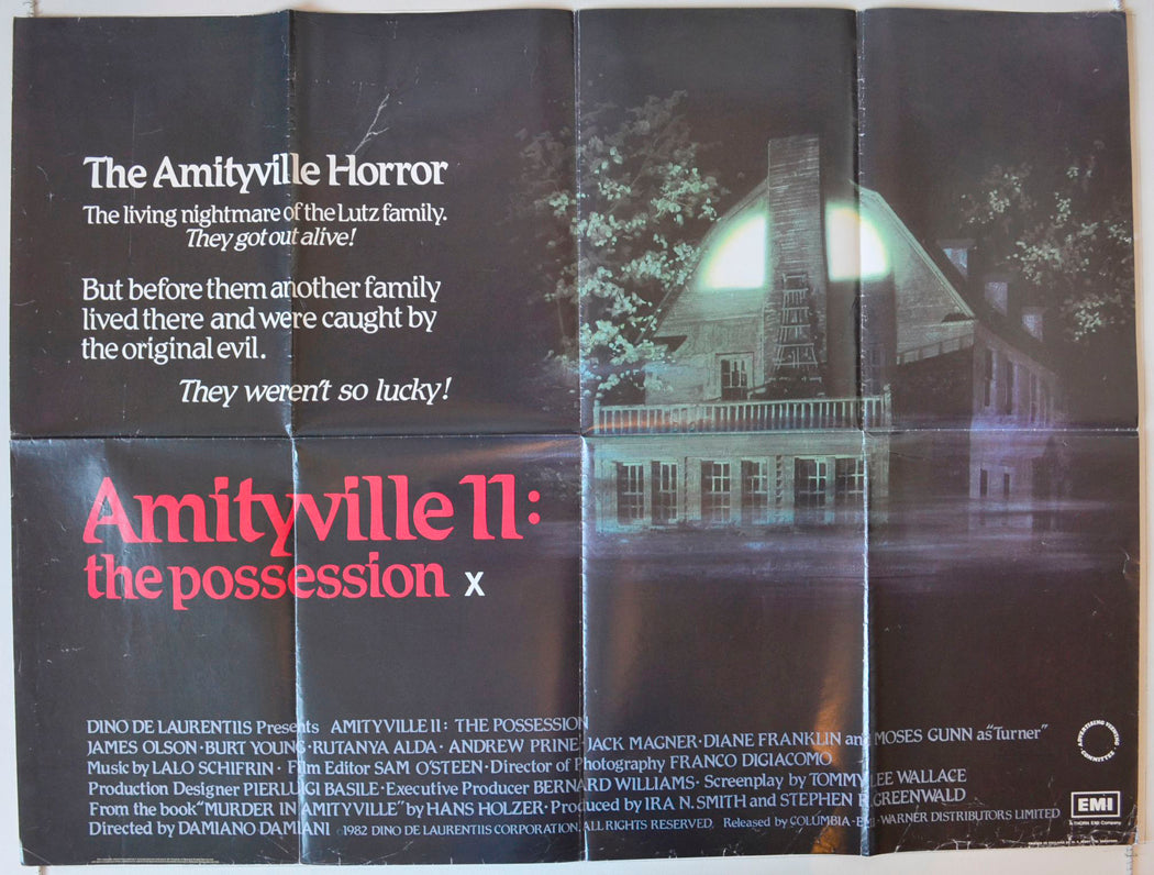 Amityville II : The Possession Original British Quad Poster - Movie Poster