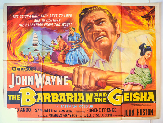 The Barbarian And The Geisha Original British Quad Poster - Movie Poster