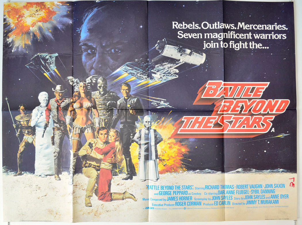 Battle Beyond The Stars Original British Quad Poster - Movie Poster