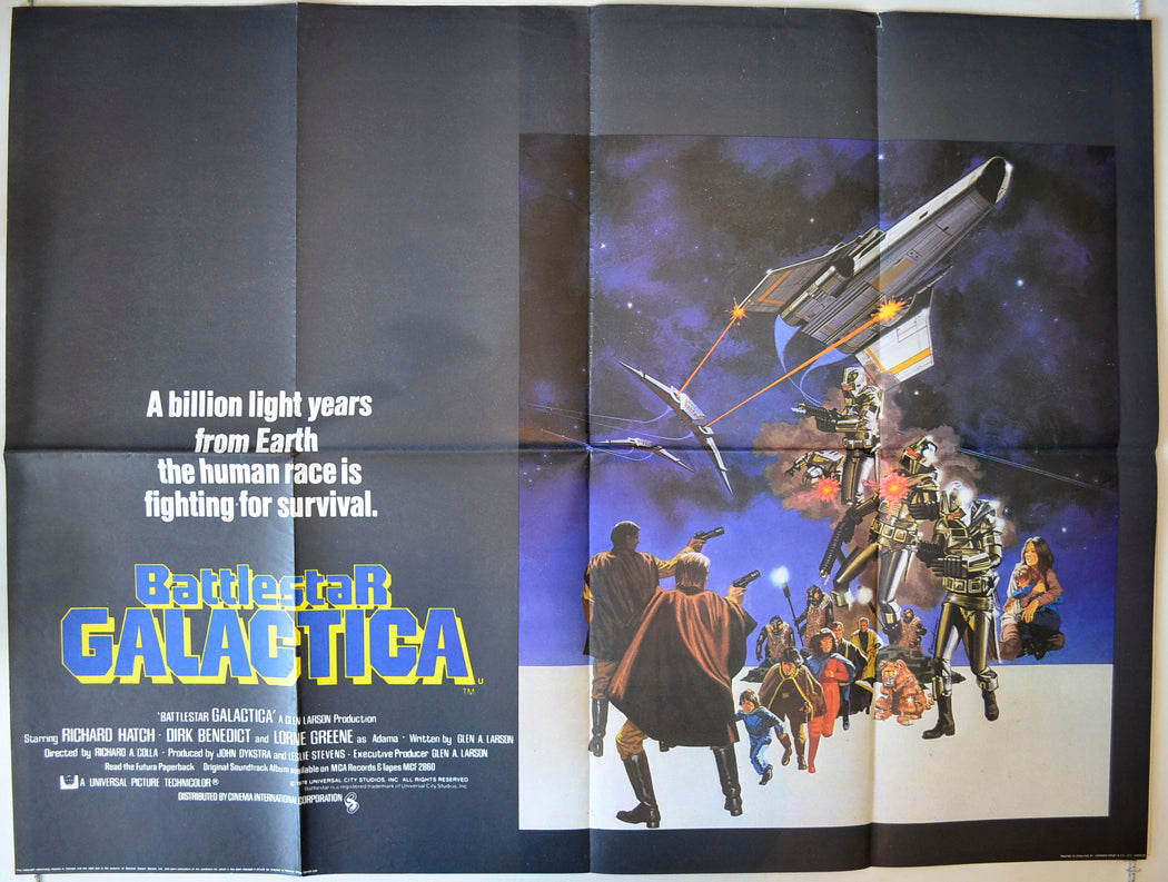 Battlestar Galactica Original British Quad Poster - Movie Poster