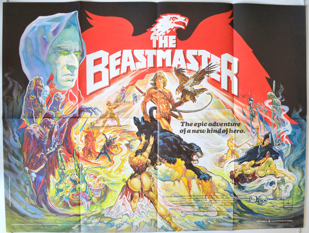 The Beastmaster Original British Quad Poster - Movie Poster