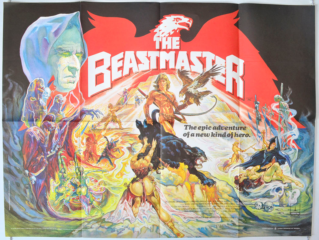 The Beastmaster Original British Quad Poster - Movie Poster