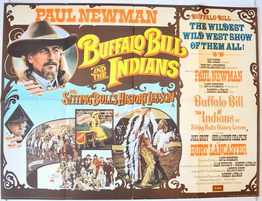 Buffalo Bill And The Indians Original British Quad Poster - Movie Poster