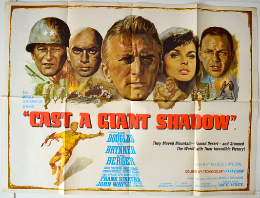 Cast A Giant Shadow   Original British Quad Poster - Movie Poster