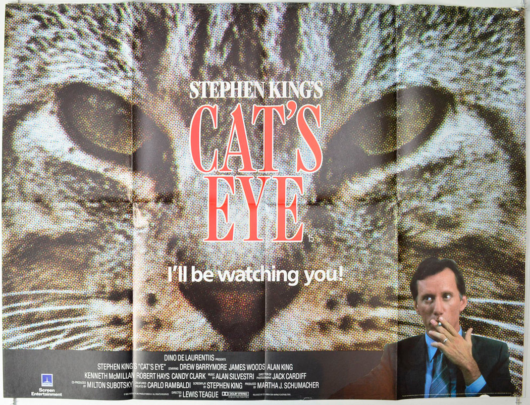 Stephen King's : Cat's Eye Original British Quad Poster - Movie Poster