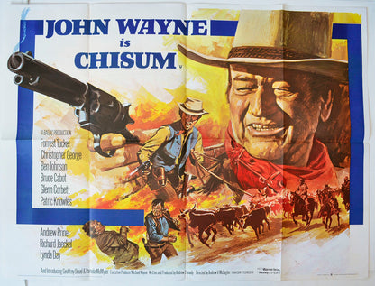 Chisum   Original British Quad Poster - Movie Poster