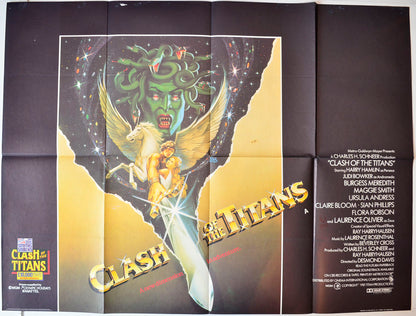 The Clash Of The Titans   Original British Quad Poster - Movie Poster