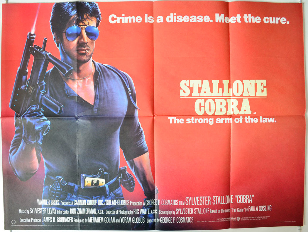 Cobra Original British Quad Poster - Movie Poster