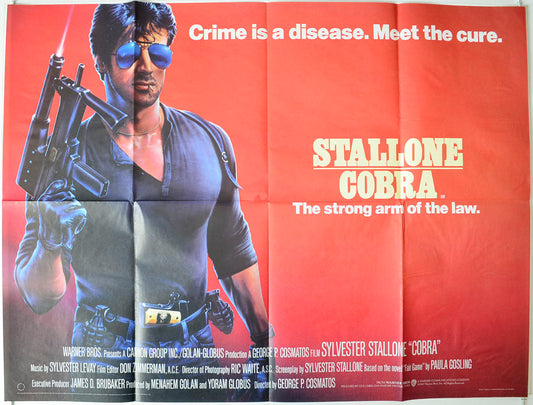 Cobra Original British Quad Poster - Movie Poster