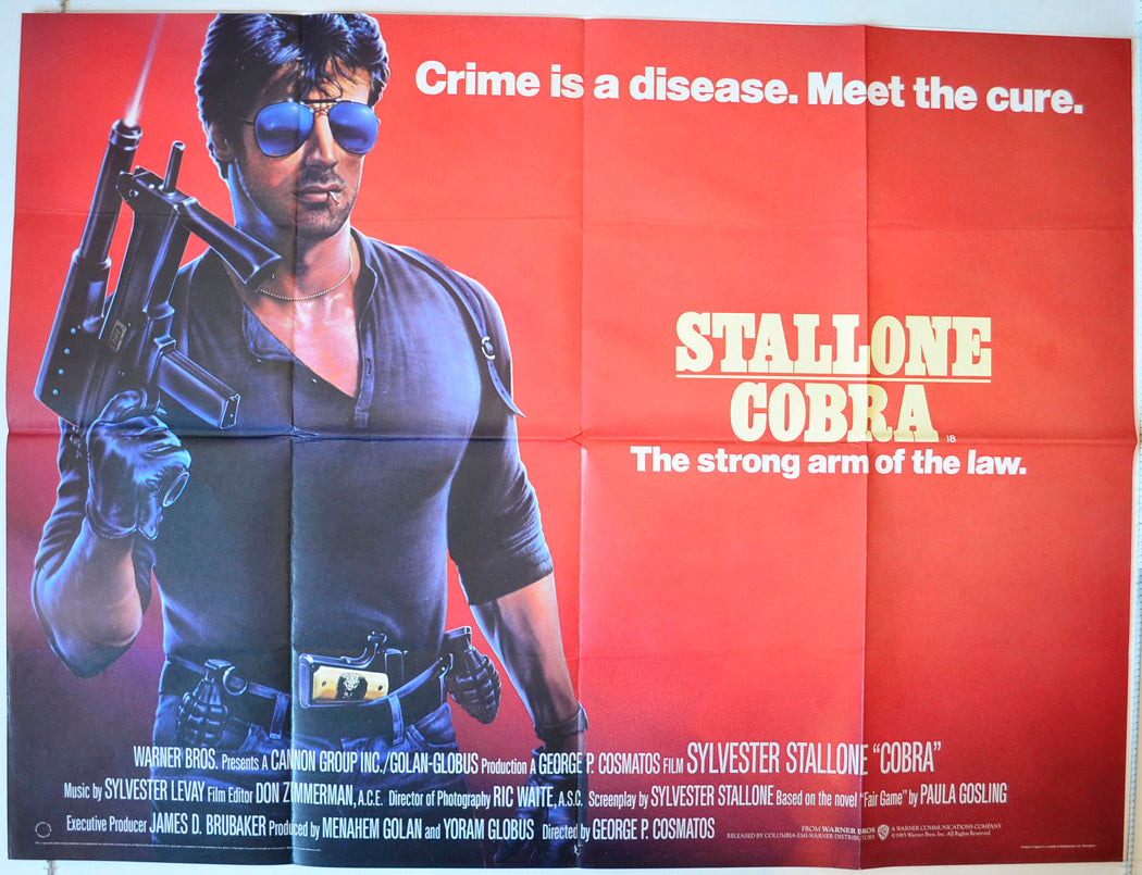 Cobra Original British Quad Poster - Movie Poster