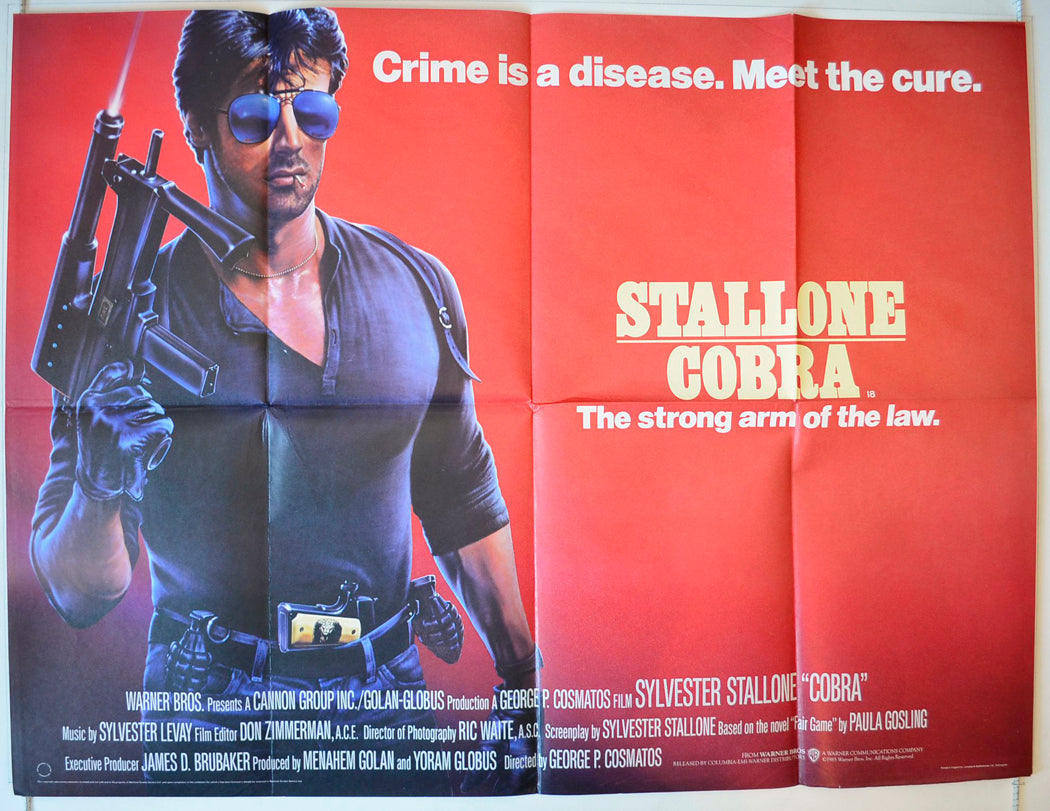 Cobra Original British Quad Poster - Movie Poster