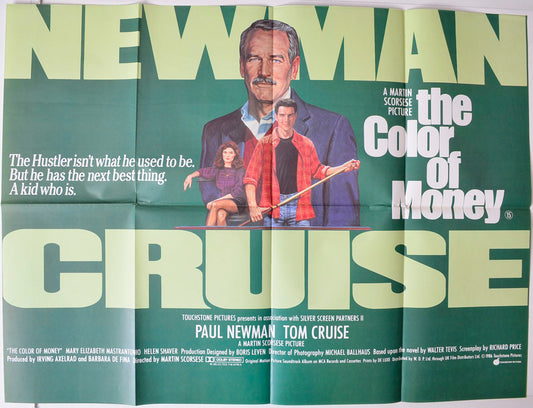The Color Of Money Original British Quad Poster - Movie Poster