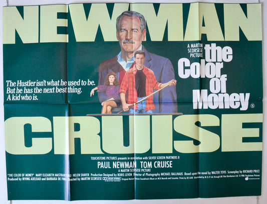 The Color Of Money Original British Quad Poster - Movie Poster